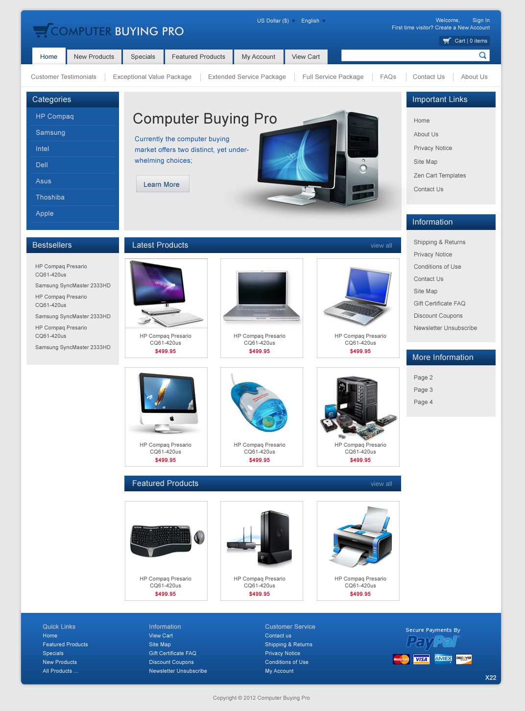 Web Design par pb pour Computer Buying Pro | Design #988698