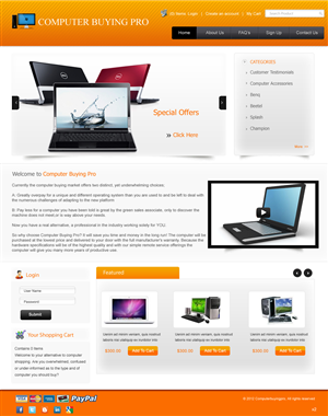 Web Design par pb pour Computer Buying Pro | Design : #990241