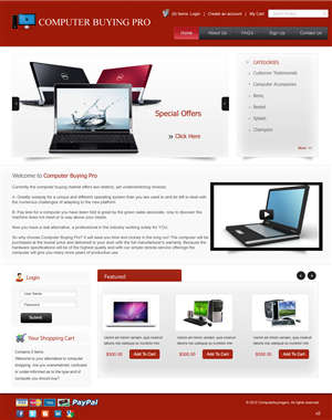 Web Design par pb pour Computer Buying Pro | Design : #990243