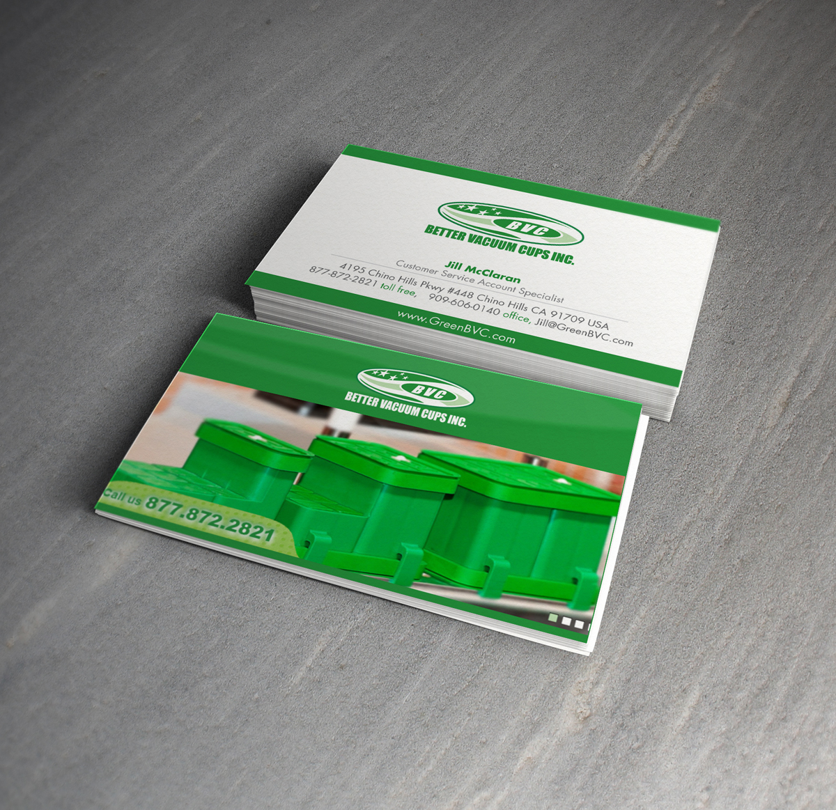 Business Card Design by asimali for Better Vacuum Cups Inc | Design #969410