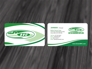Business Card Design by diRtY.EMM for Better Vacuum Cups Inc | Design: #969033