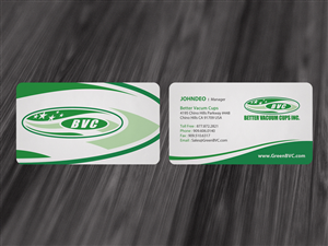 Business Card Design by diRtY.EMM for Better Vacuum Cups Inc | Design: #969034