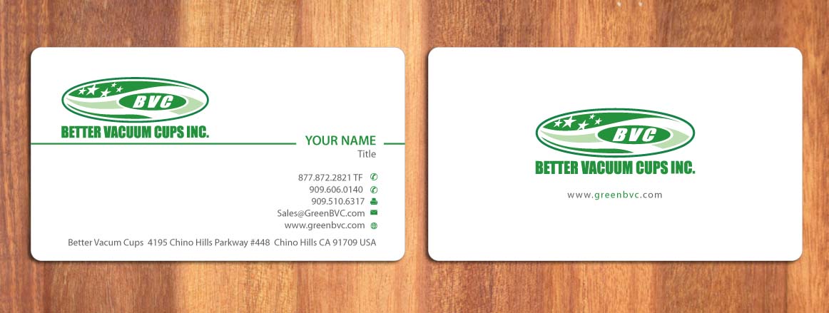 Business Card Design by Sbss for Better Vacuum Cups Inc | Design #969242