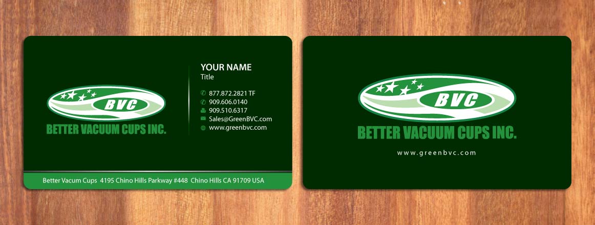 Business Card Design by Sbss for Better Vacuum Cups Inc | Design #969245