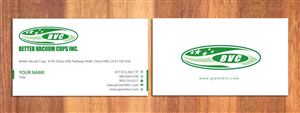Business Card Design by Sbss for Better Vacuum Cups Inc | Design: #969250