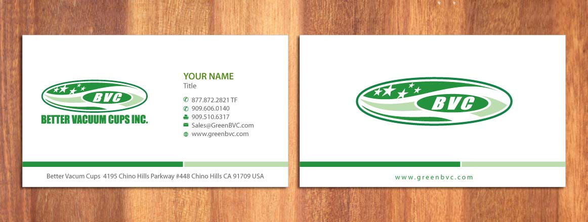 Business Card Design by Sbss for Better Vacuum Cups Inc | Design #969254