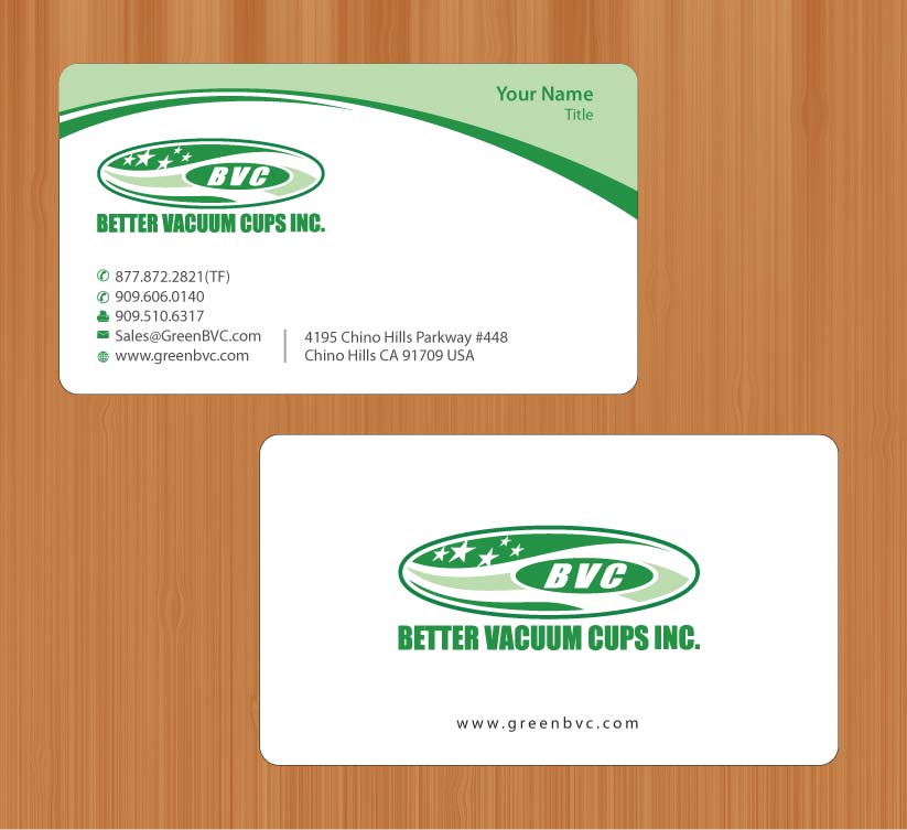 Business Card Design by Sbss for Better Vacuum Cups Inc | Design #971188