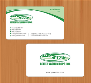 Business Card Design by Sbss for Better Vacuum Cups Inc | Design: #971188