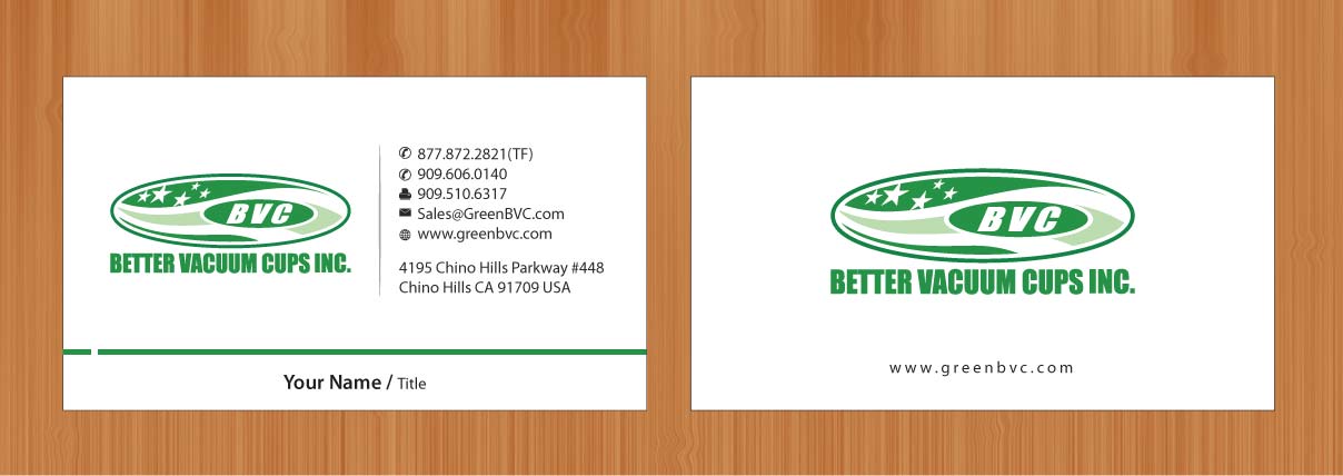 Business Card Design by Sbss for Better Vacuum Cups Inc | Design #971200