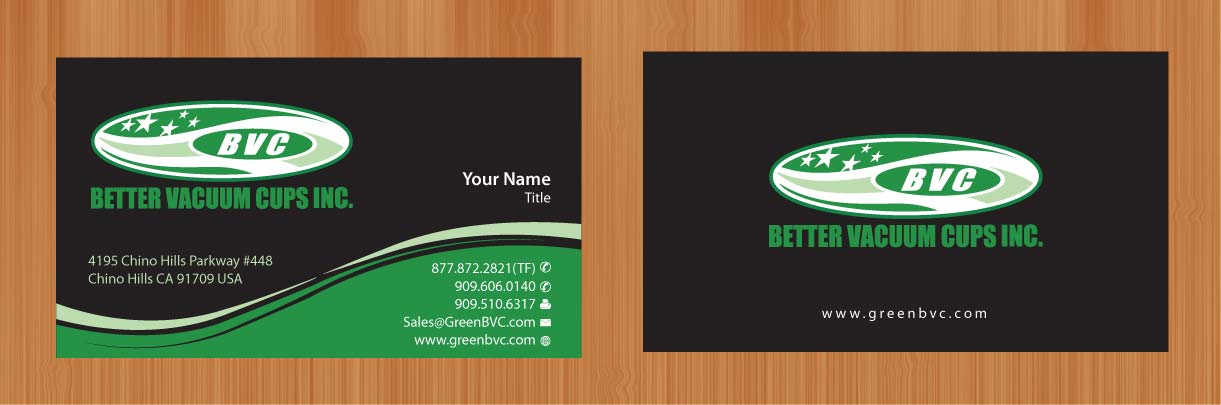 Business Card Design by Sbss for Better Vacuum Cups Inc | Design #971202