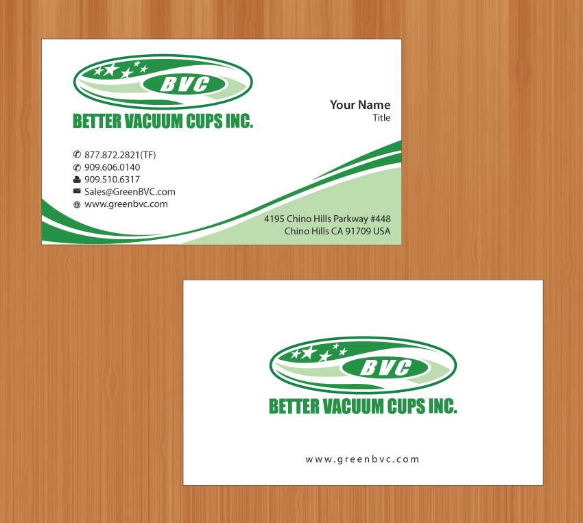 Business Card Design by Sbss for Better Vacuum Cups Inc | Design #971203