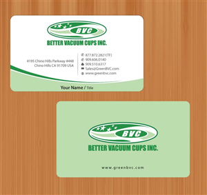 Business Card Design by Sbss for Better Vacuum Cups Inc | Design: #971205