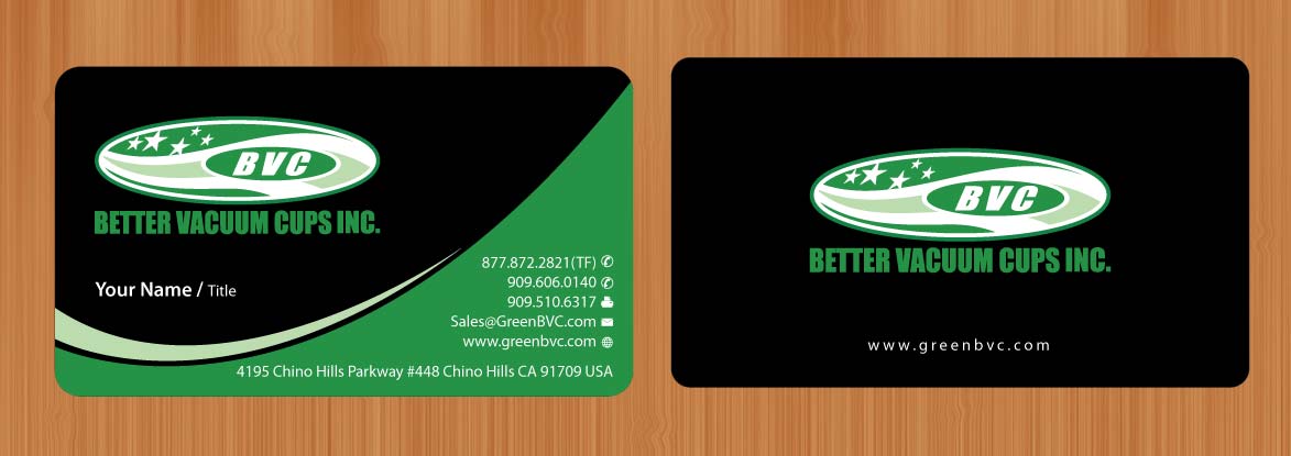 Visitenkarten-Design von Sbss für Better Vacuum Cups Inc | Design #971206