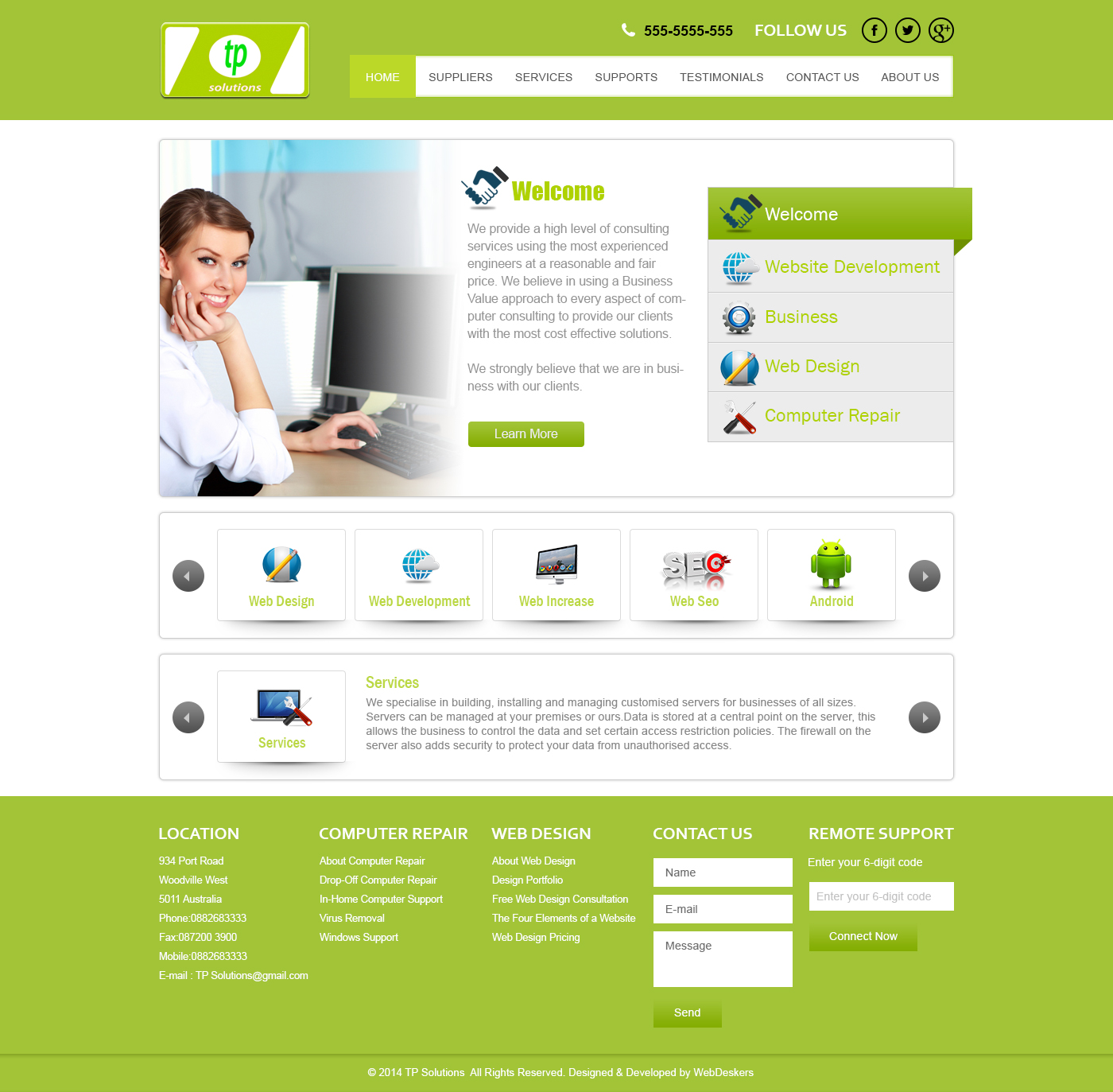 Wordpress Design by TheCodeWire for TP Solutions | Design #3762990