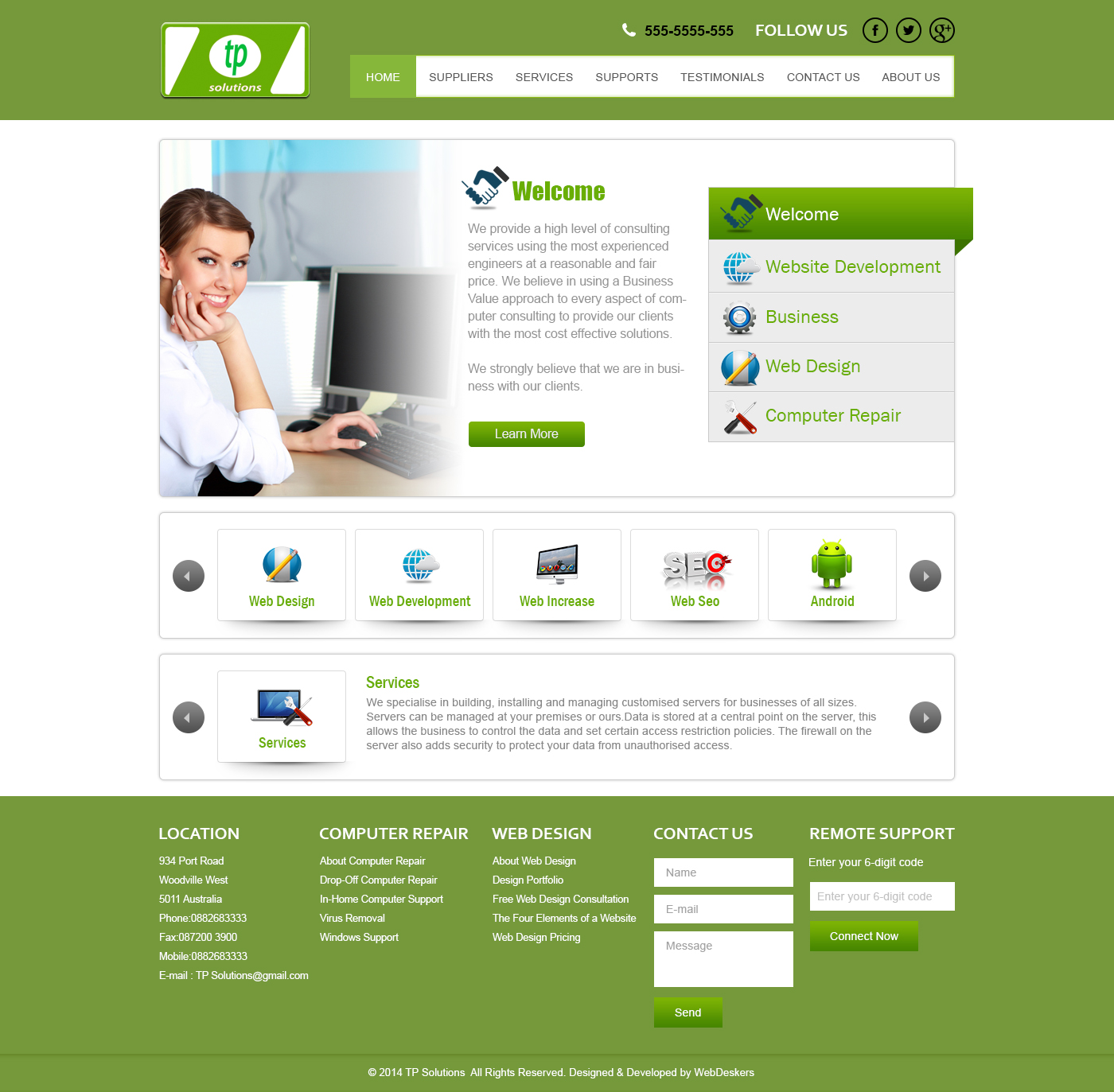Wordpress Design by TheCodeWire for TP Solutions | Design #3770644