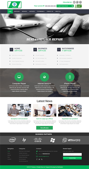 Wordpress Design by web deskers for TP Solutions | Design #3861195