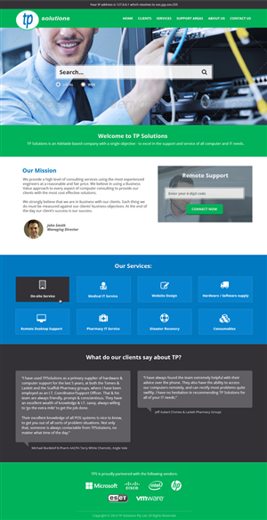 WordPress-Design von loukoz für TP Solutions | Design: #3837787