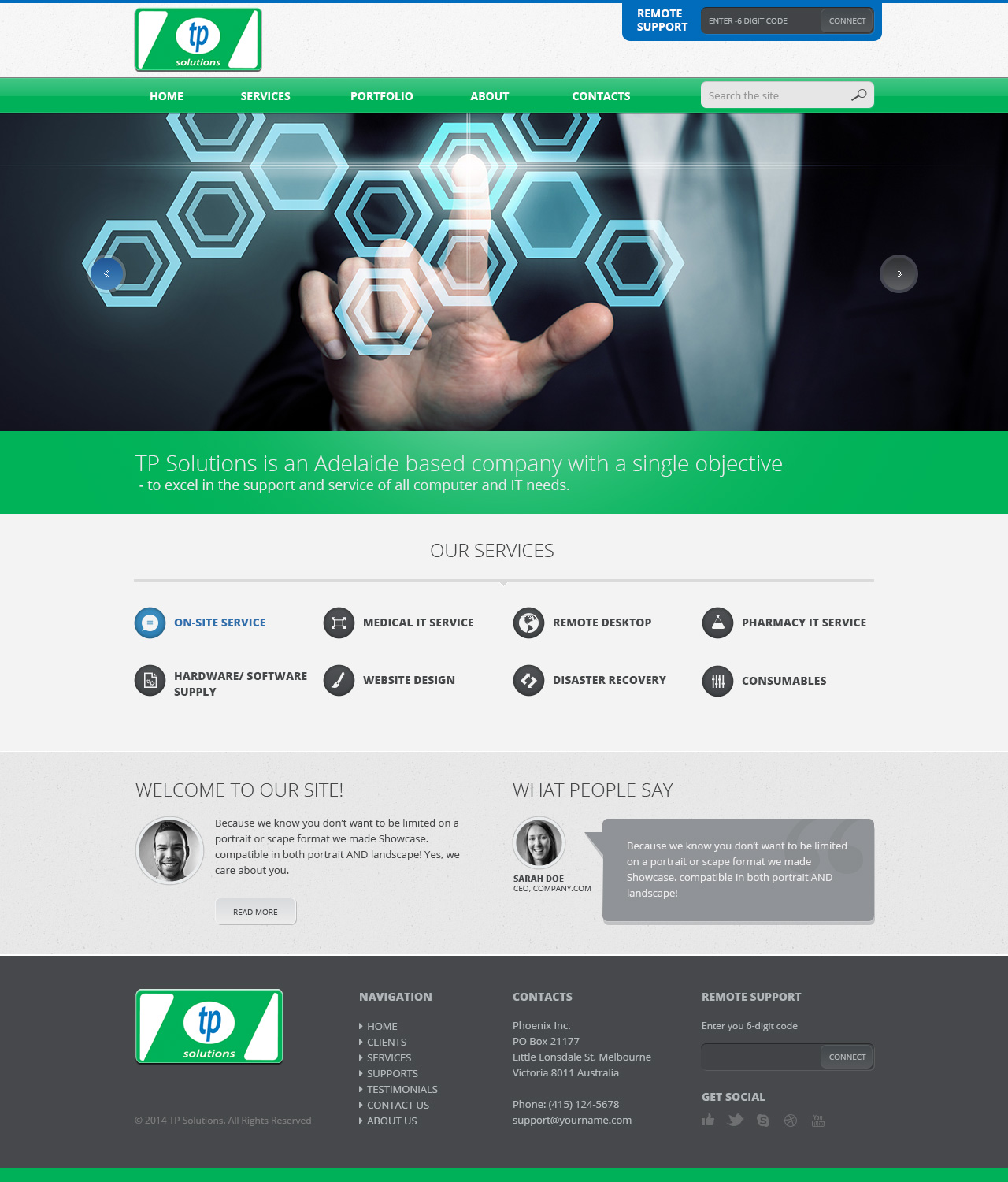 Design Wordpress par Emmanuel pour TP Solutions | Design #3776985