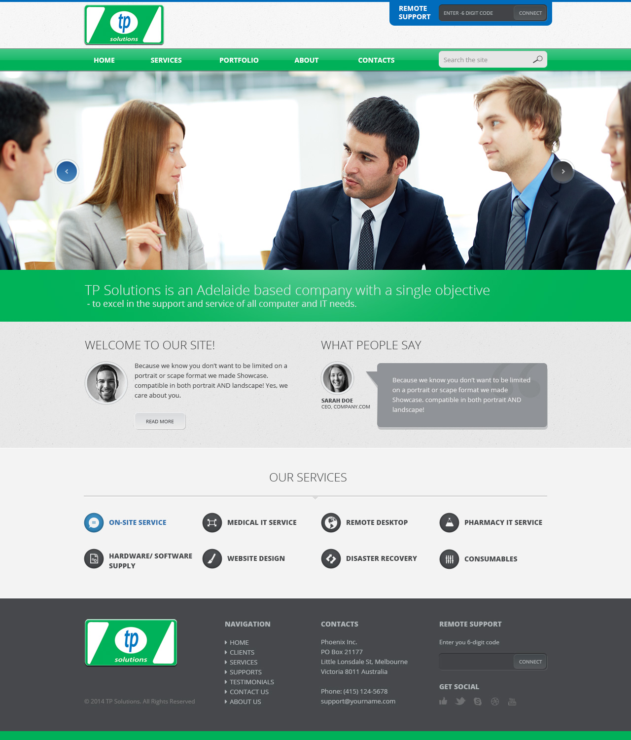 Wordpress Design by Emmanuel for TP Solutions | Design #3776987