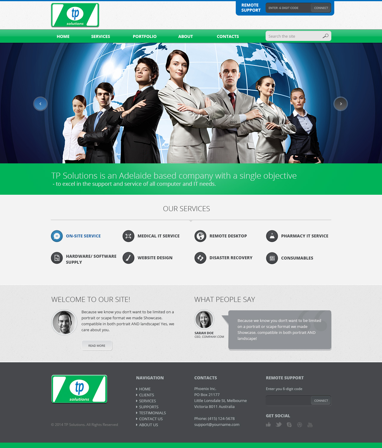 Wordpress Design by Emmanuel for TP Solutions | Design #3776992
