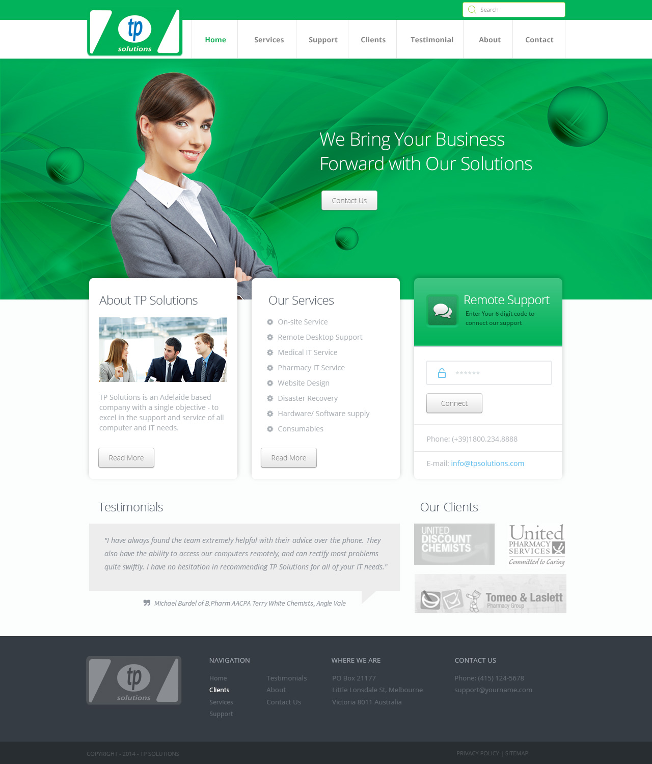 WordPress-Design von Emmanuel für TP Solutions | Design #3777015