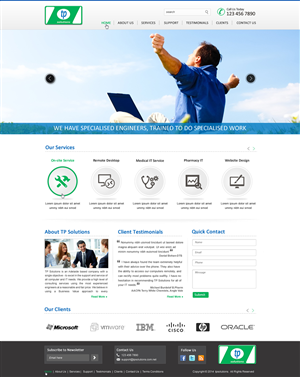 WordPress-Design von harmi_199 für TP Solutions | Design: #3737909