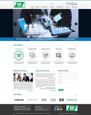 WordPress-Design von harmi_199 für TP Solutions | Design: #3737911