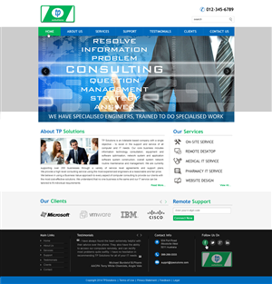 WordPress-Design von harmi_199 für TP Solutions | Design: #3743443