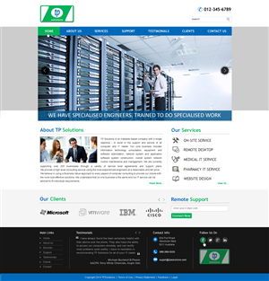 WordPress-Design von harmi_199 für TP Solutions | Design: #3743452