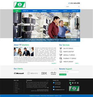 WordPress-Design von harmi_199 für TP Solutions | Design: #3743458