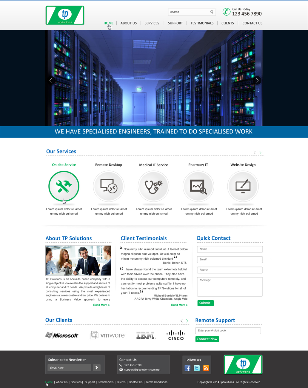 Wordpress Design by harmi_199 for TP Solutions | Design #3743469