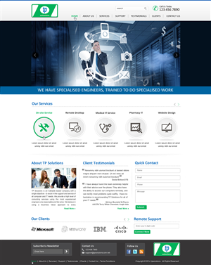 WordPress-Design von harmi_199 für TP Solutions | Design: #3743474