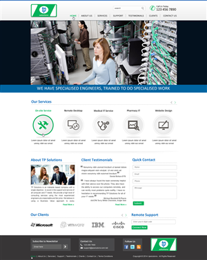 WordPress-Design von harmi_199 für TP Solutions | Design: #3743492