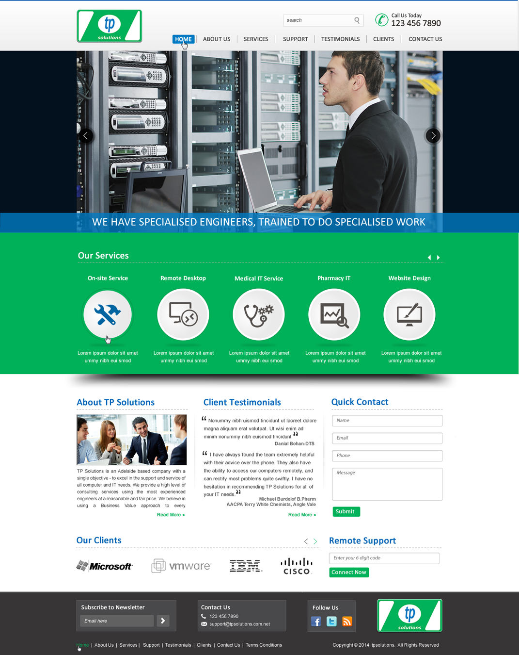 Wordpress Design by harmi_199 for TP Solutions | Design #3744744