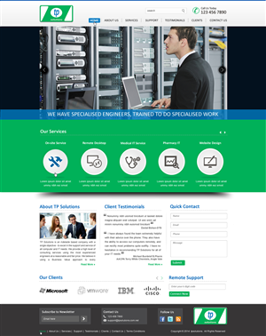 WordPress-Design von harmi_199 für TP Solutions | Design: #3744744