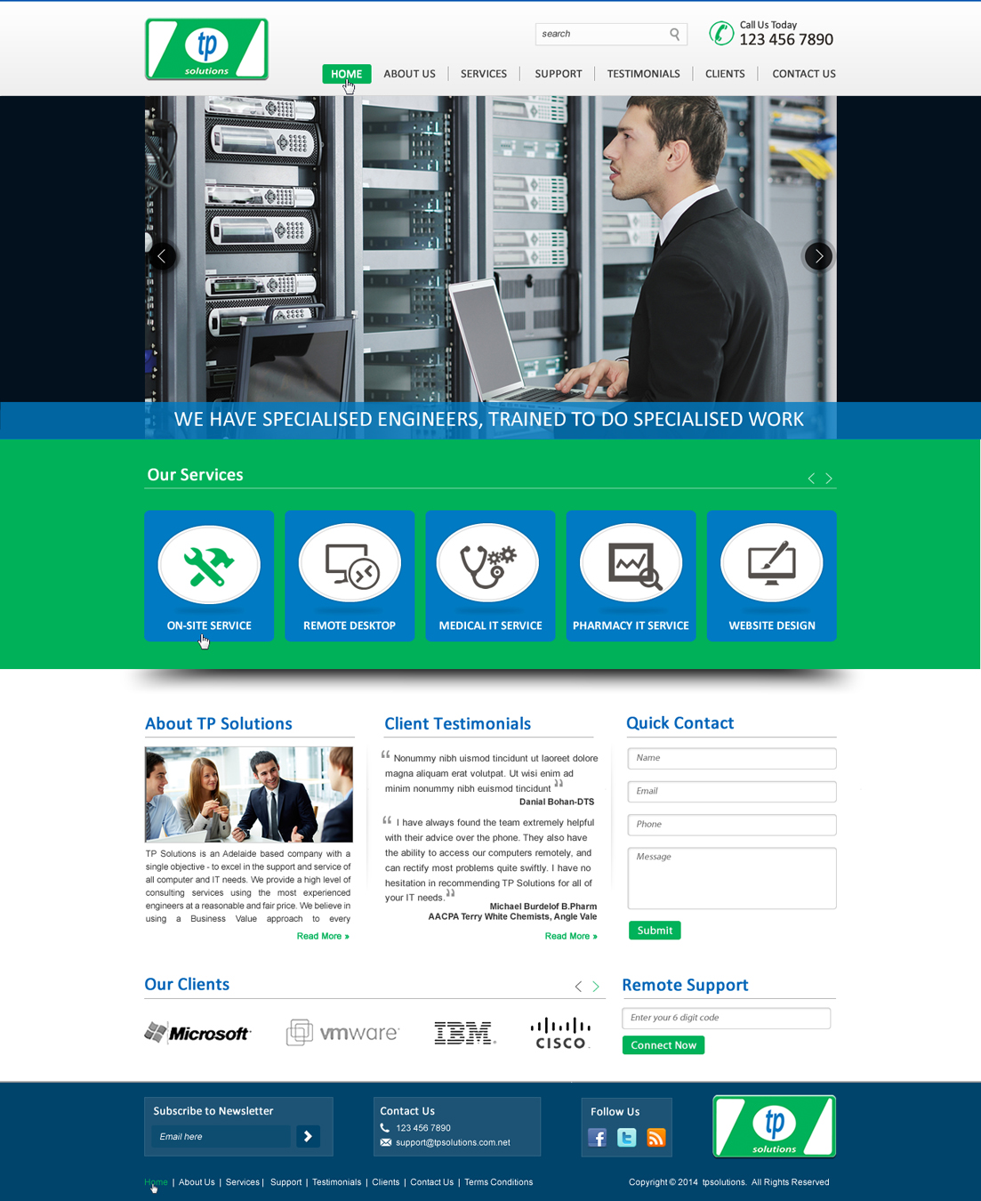 Design Wordpress par HarmiDesigning pour TP Solutions | Design #3744852