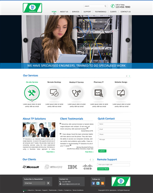 WordPress-Design von harmi_199 für TP Solutions | Design: #3755408