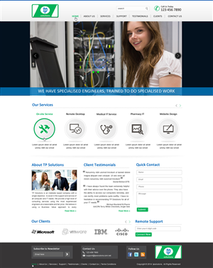 WordPress-Design von harmi_199 für TP Solutions | Design: #3755419