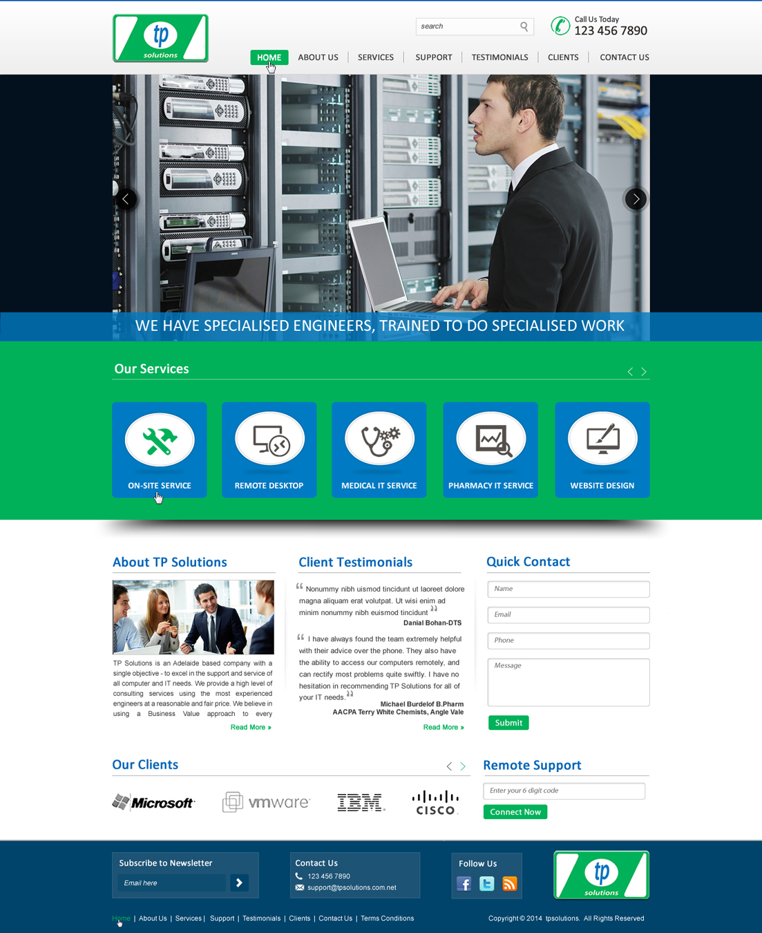 Wordpress Design by HarmiDesigning for TP Solutions | Design #3755432