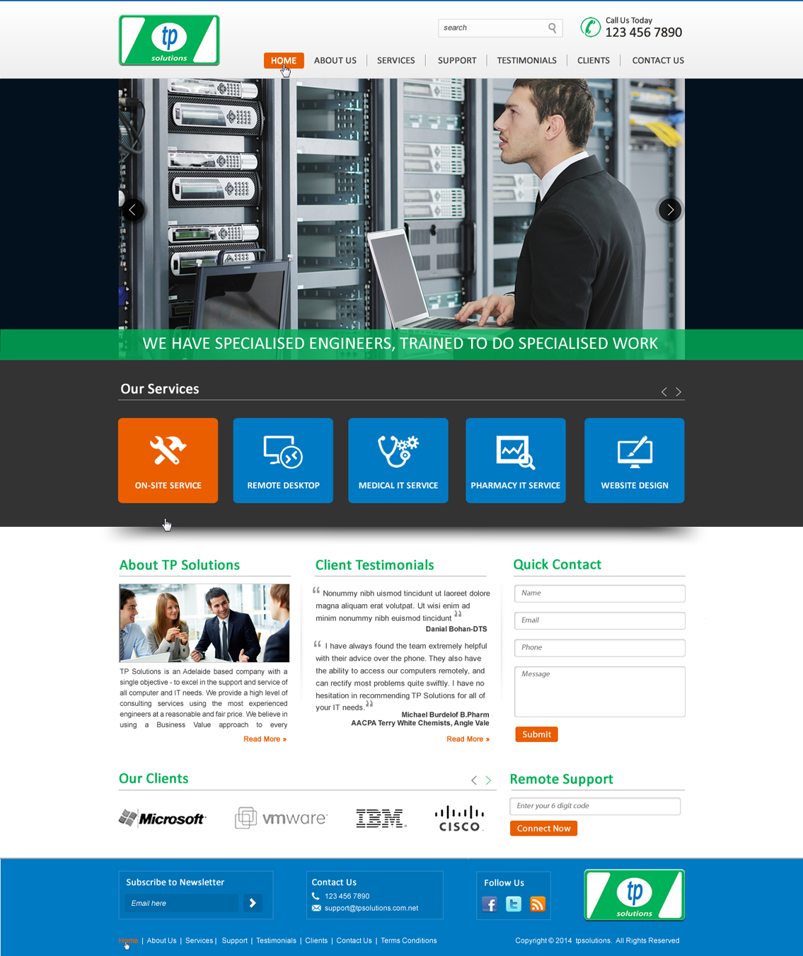 Wordpress Design by HarmiDesigning for TP Solutions | Design #3755436
