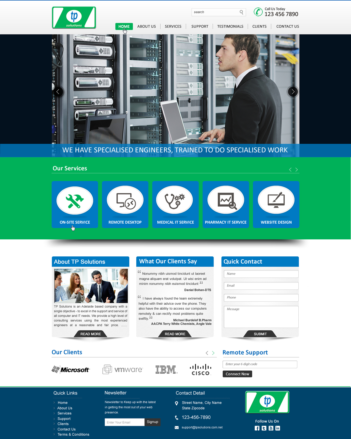 Wordpress Design by HarmiDesigning for TP Solutions | Design #3821079