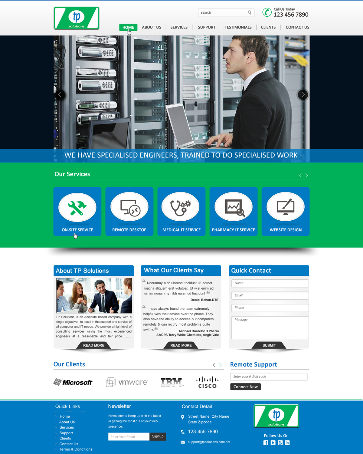 Wordpress Design by HarmiDesigning for TP Solutions | Design #3821084