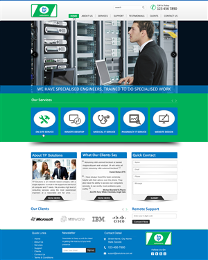 WordPress-Design von harmi_199 für TP Solutions | Design: #3821084
