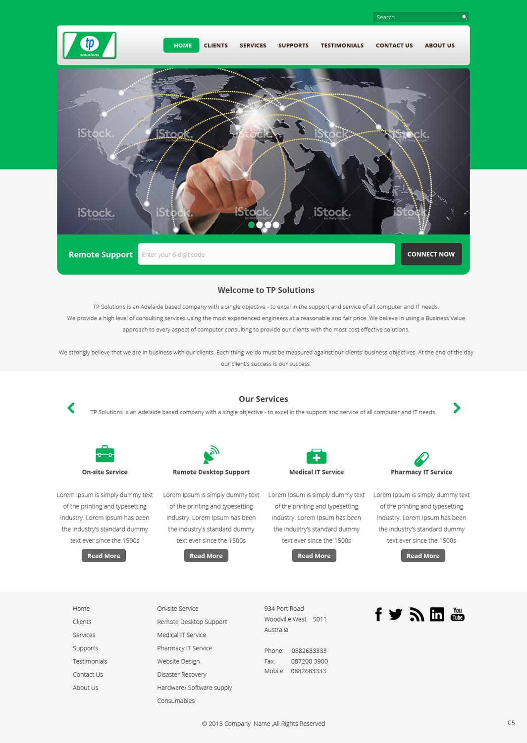 Wordpress Design by pb for TP Solutions | Design #3728722