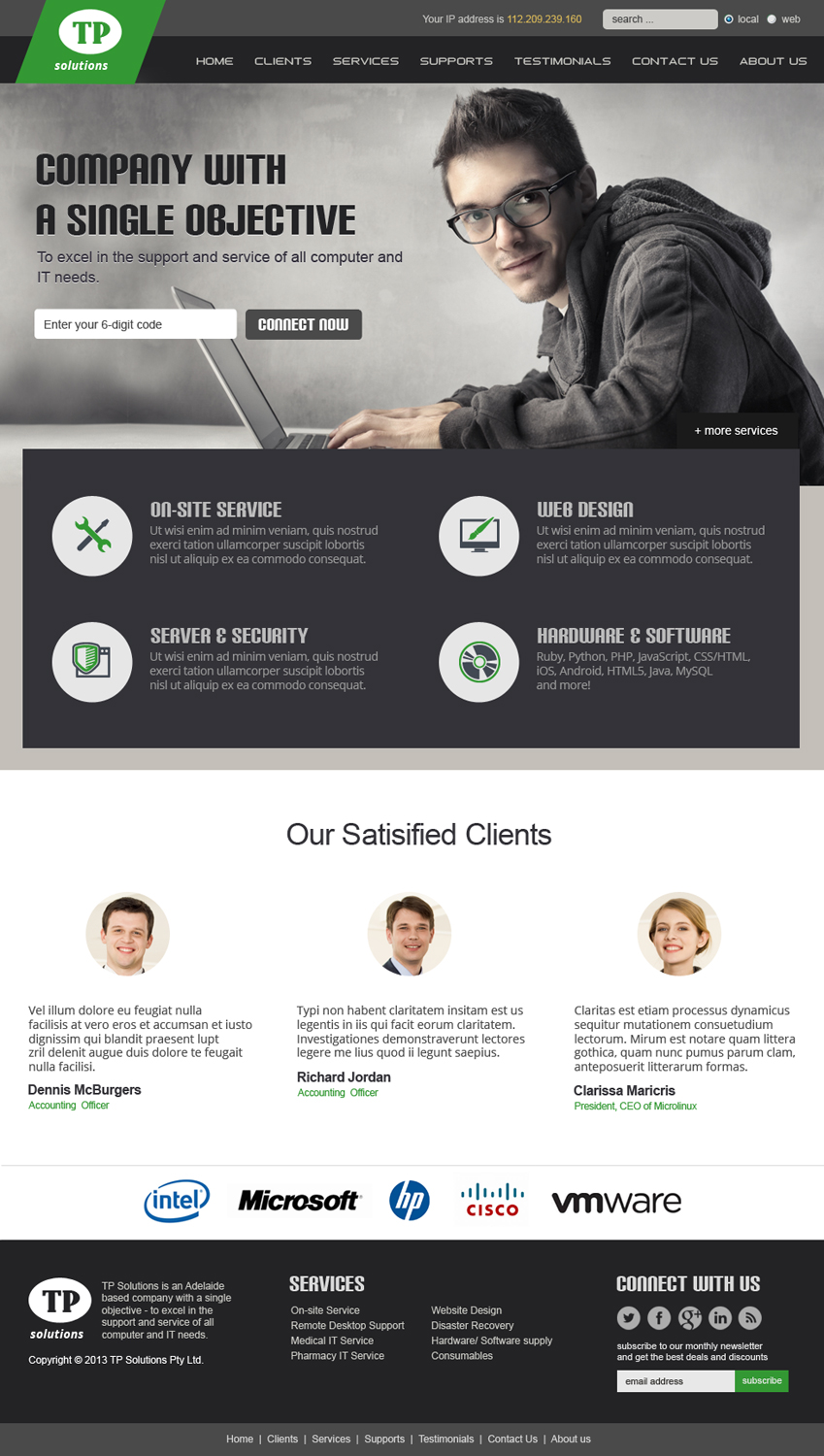 WordPress-Design von jeckx2 für TP Solutions | Design #3875538