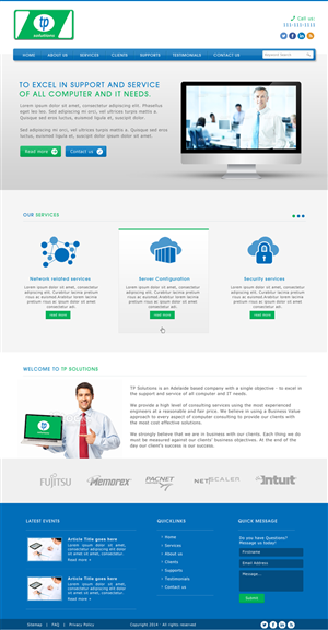 WordPress-Design von JM für TP Solutions | Design: #3755665