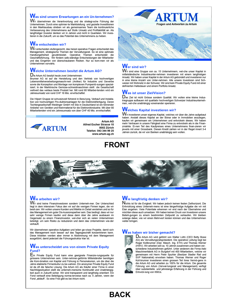Design de Flyer par Aldric Fong pour Novus Partners AG | Design #3699363