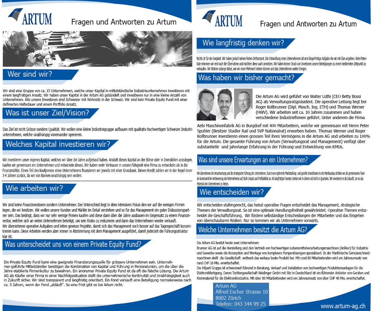 Flyer Design by eman140 for Novus Partners AG | Design #3722642