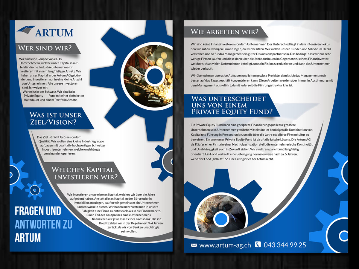 Flyer Design by ESolz Technologies for Novus Partners AG | Design #3703565