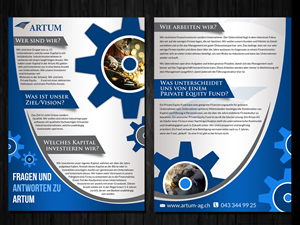 Flyer Design by ESolz Technologies for Novus Partners AG | Design #3703565